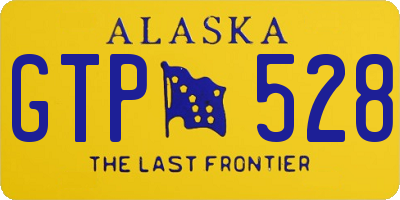 AK license plate GTP528