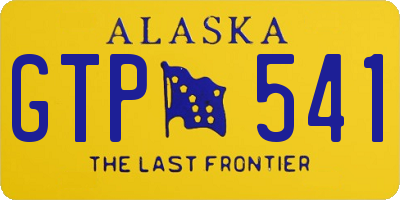 AK license plate GTP541