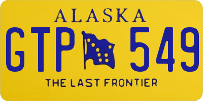 AK license plate GTP549