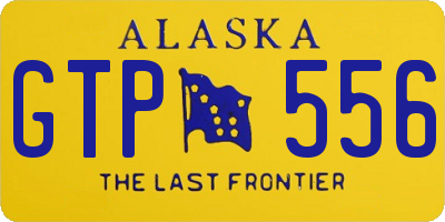 AK license plate GTP556