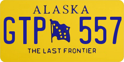 AK license plate GTP557