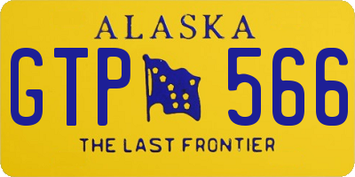 AK license plate GTP566