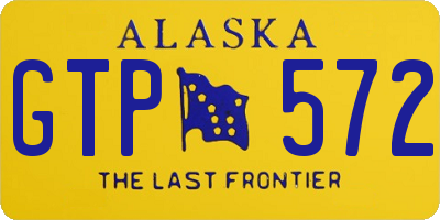 AK license plate GTP572