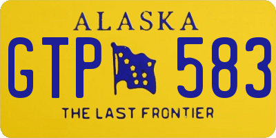 AK license plate GTP583