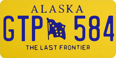 AK license plate GTP584