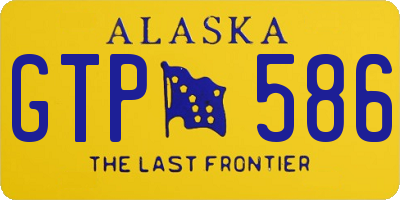 AK license plate GTP586