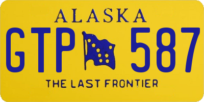 AK license plate GTP587