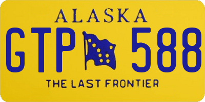 AK license plate GTP588