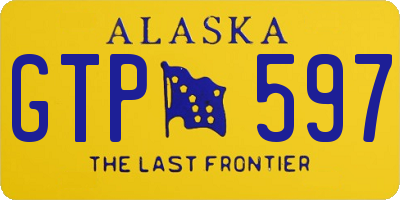 AK license plate GTP597
