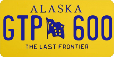 AK license plate GTP600