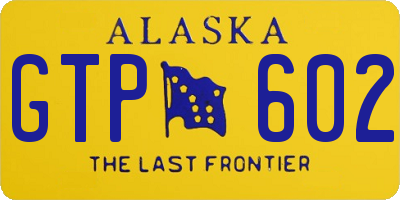 AK license plate GTP602