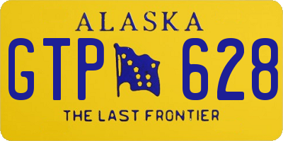 AK license plate GTP628