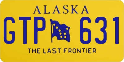 AK license plate GTP631