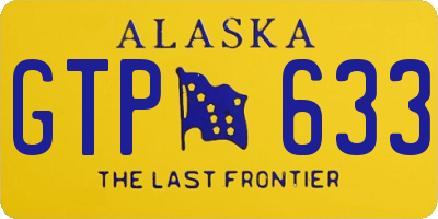 AK license plate GTP633