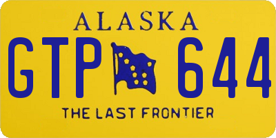 AK license plate GTP644
