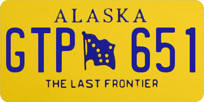 AK license plate GTP651