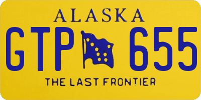 AK license plate GTP655