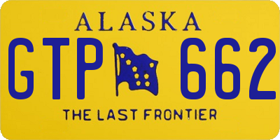 AK license plate GTP662