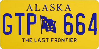 AK license plate GTP664