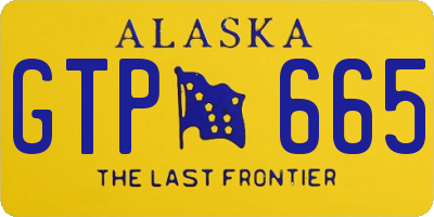 AK license plate GTP665