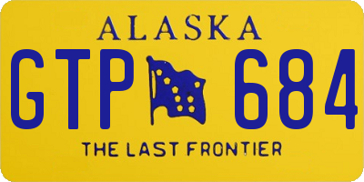 AK license plate GTP684