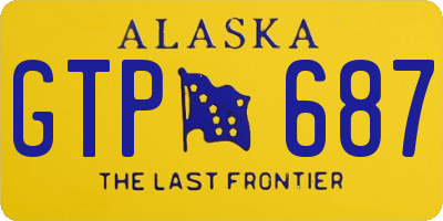 AK license plate GTP687