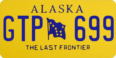 AK license plate GTP699