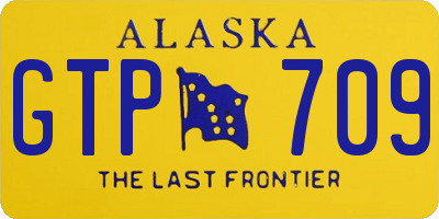 AK license plate GTP709