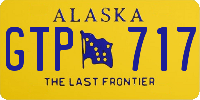 AK license plate GTP717