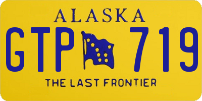 AK license plate GTP719