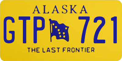 AK license plate GTP721