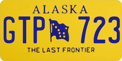 AK license plate GTP723