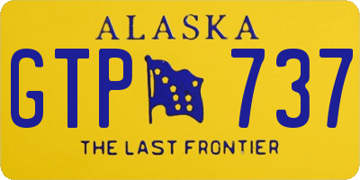 AK license plate GTP737