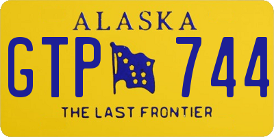 AK license plate GTP744