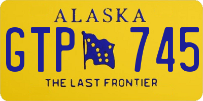 AK license plate GTP745
