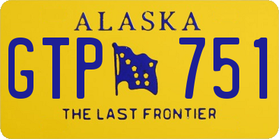 AK license plate GTP751