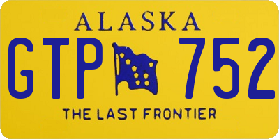 AK license plate GTP752