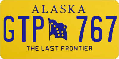 AK license plate GTP767