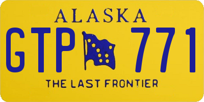 AK license plate GTP771