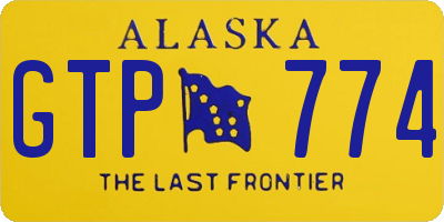AK license plate GTP774
