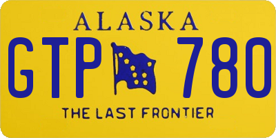 AK license plate GTP780