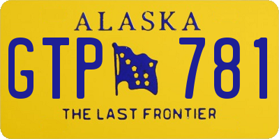 AK license plate GTP781