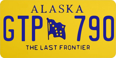AK license plate GTP790