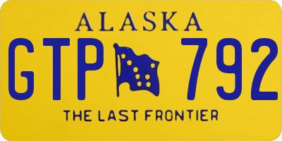 AK license plate GTP792