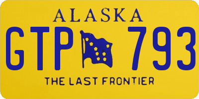 AK license plate GTP793