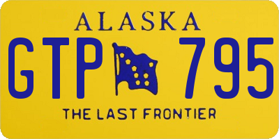 AK license plate GTP795