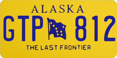 AK license plate GTP812