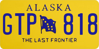 AK license plate GTP818