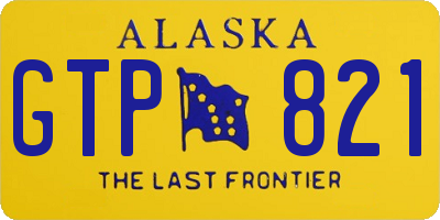 AK license plate GTP821