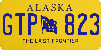 AK license plate GTP823